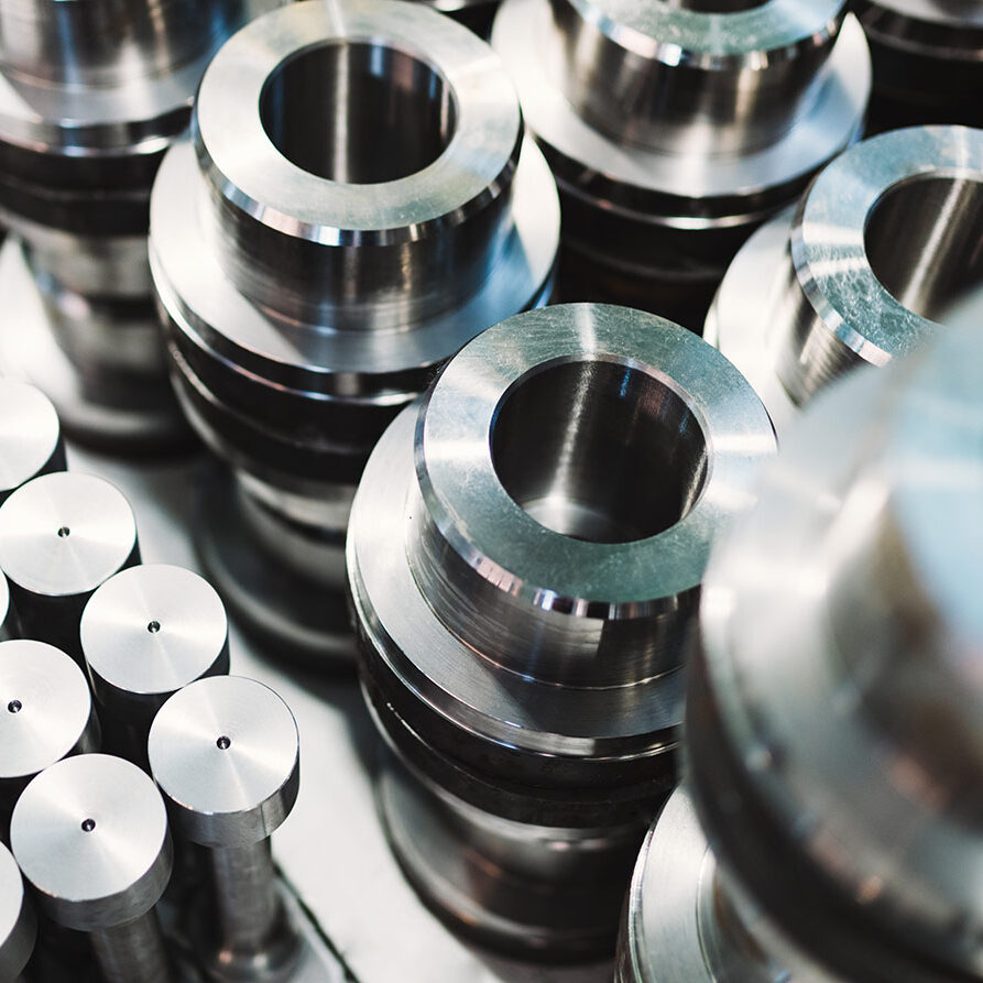 very clean stainless steel parts